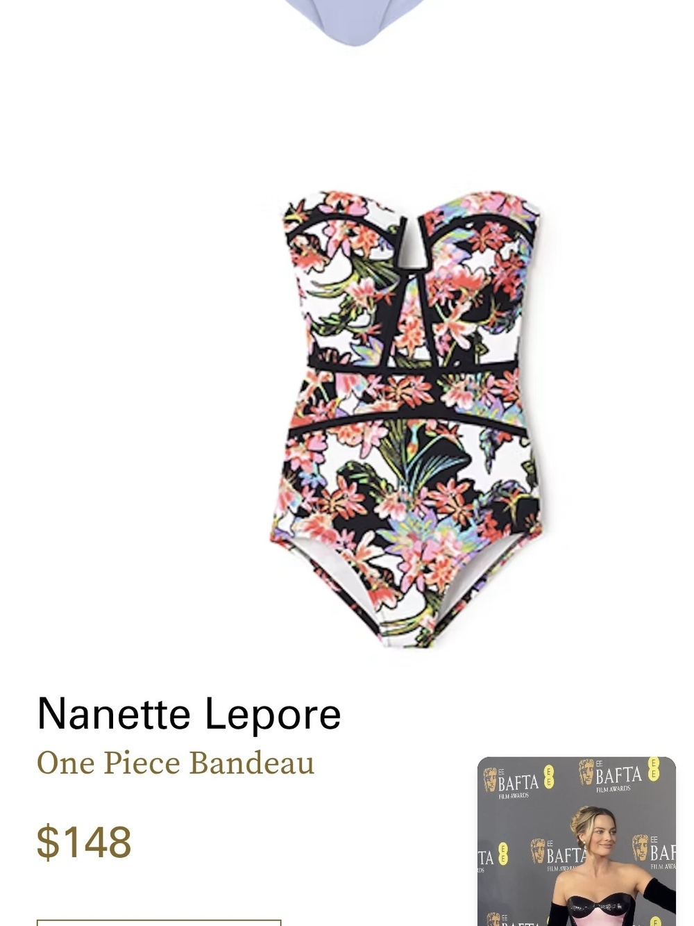 Nanette Lepore Havana Tropical Seductress One-Piece Bandeau Swimsuit - M - Picture 2 of 10